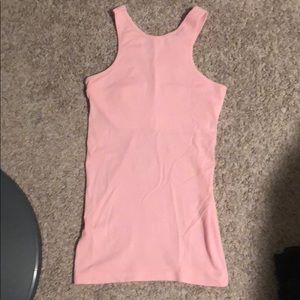 Lululemon light pink high neck tank